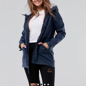 Hollister longline rain jacket